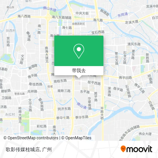 歌影传媒桂城店地图