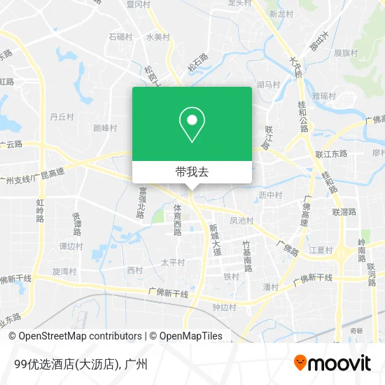 99优选酒店(大沥店)地图