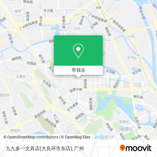 九九多一文具店(大良环市东店)地图