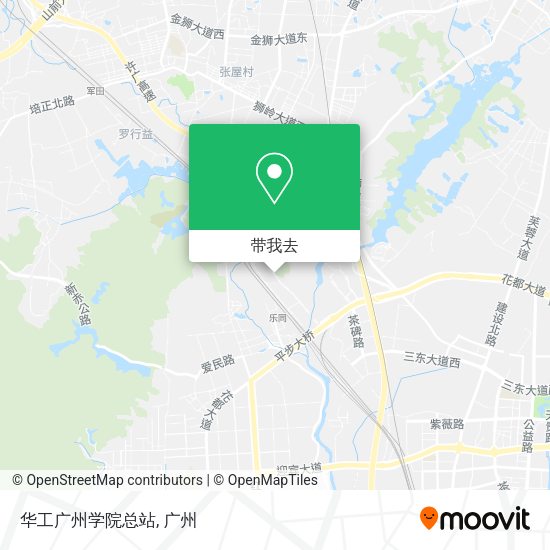 华工广州学院总站地图