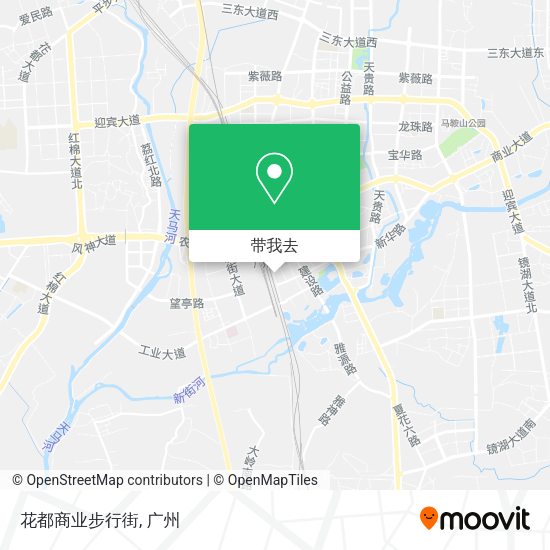 花都商业步行街地图