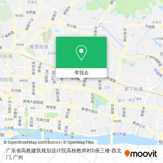 广东省高教建筑规划设计院高校教师村D座三楼-西北门地图