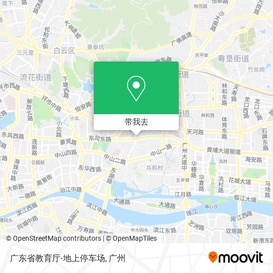 广东省教育厅-地上停车场地图