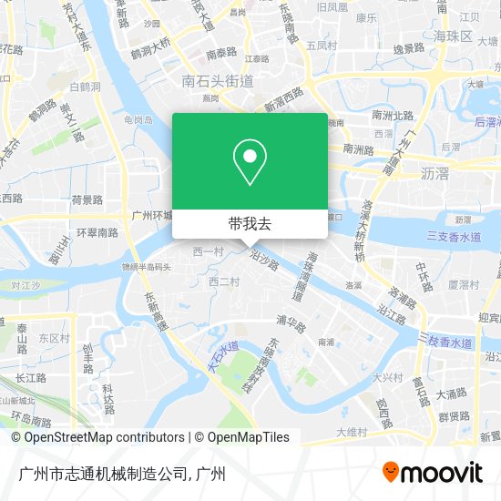 广州市志通机械制造公司地图