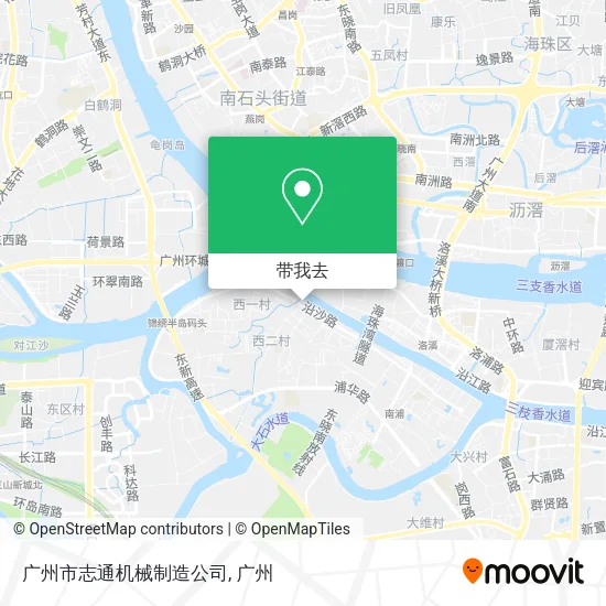 广州市志通机械制造公司地图