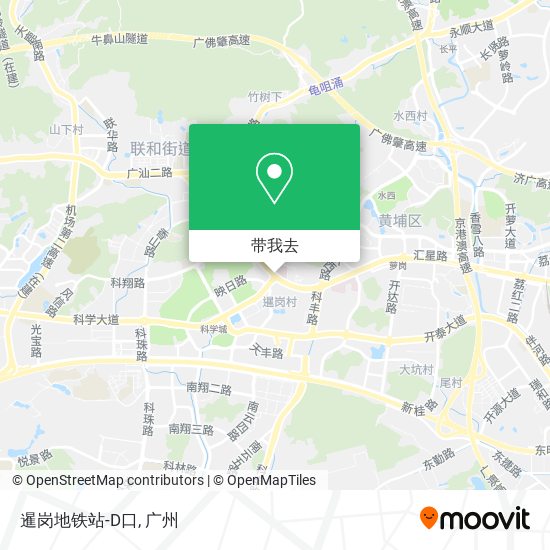 暹岗地铁站-D口地图