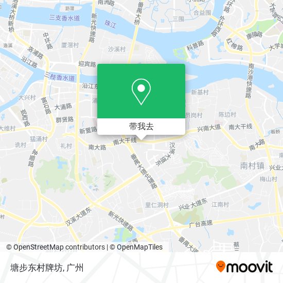 塘步东村牌坊地图