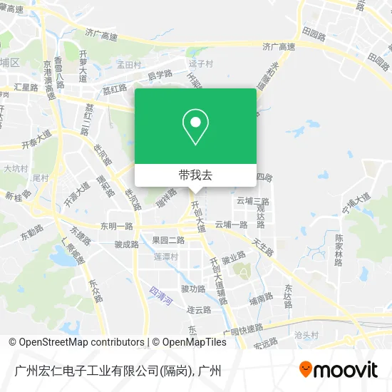 广州宏仁电子工业有限公司(隔岗)地图
