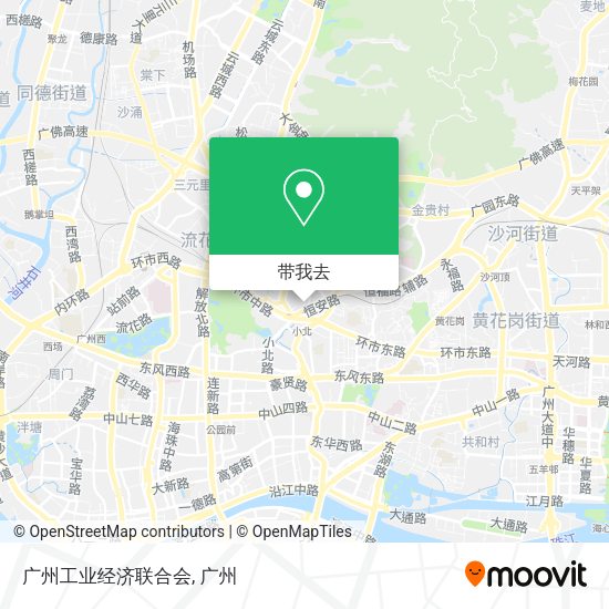 广州工业经济联合会地图