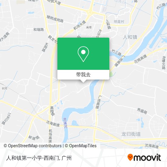 人和镇第一小学-西南门地图