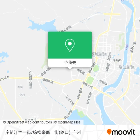 岸芷汀兰一街/棕榈豪庭二街(路口)地图