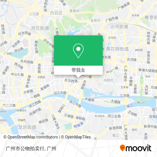 广州市公物拍卖行地图