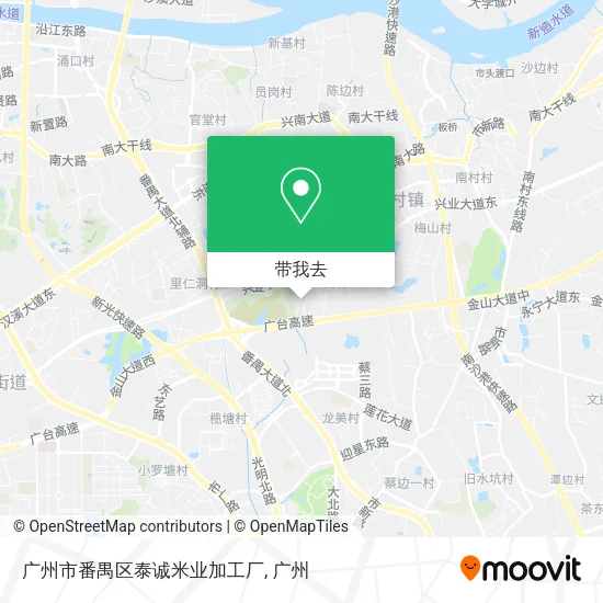 广州市番禺区泰诚米业加工厂地图