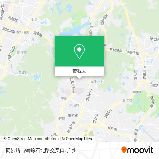 同沙路与蟾蜍石北路交叉口地图