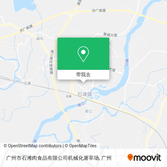 广州市石滩肉食品有限公司机械化屠宰场地图