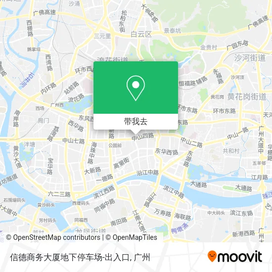 信德商务大厦地下停车场-出入口地图