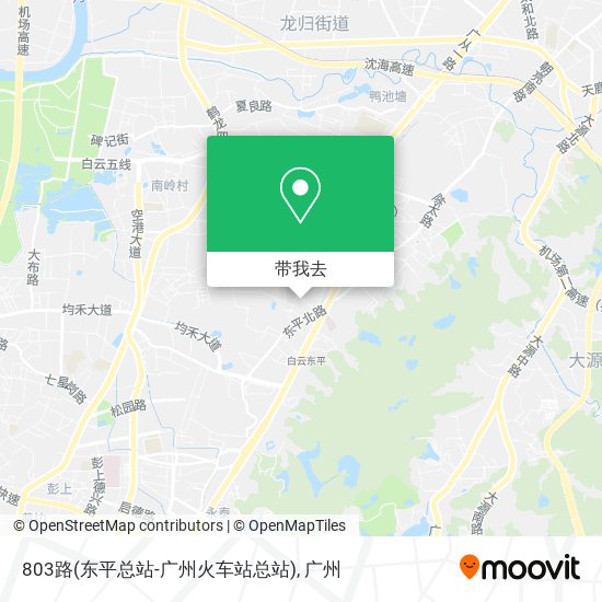 803路(东平总站-广州火车站总站)地图