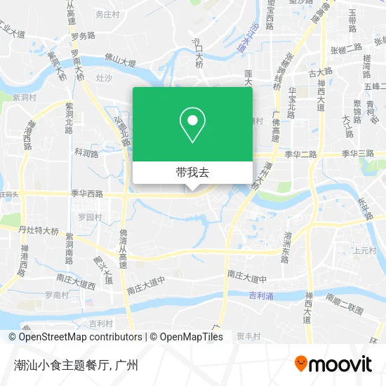 潮汕小食主题餐厅地图