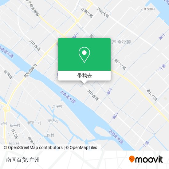 南同百货地图