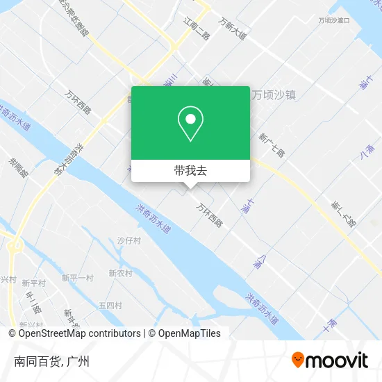 南同百货地图