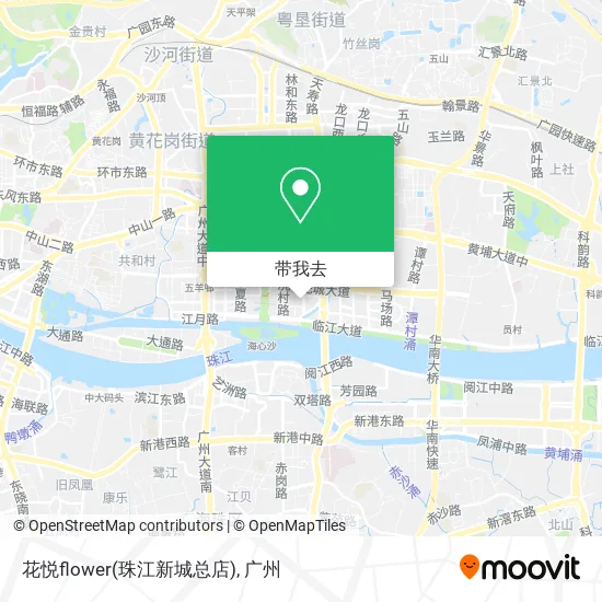 花悦flower(珠江新城总店)地图