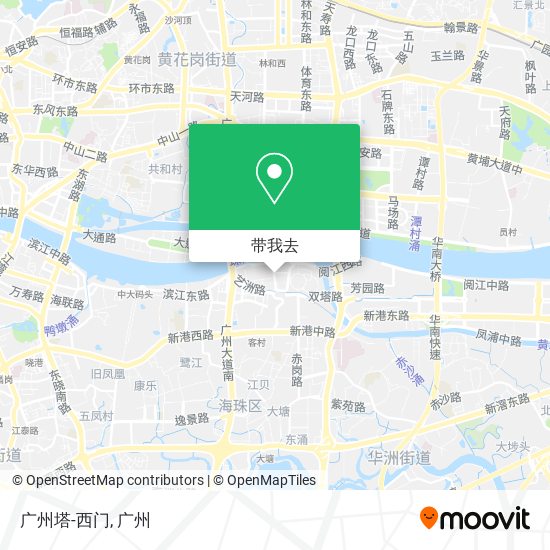 广州塔-西门地图