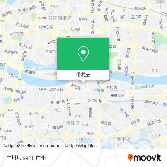 广州塔-西门地图