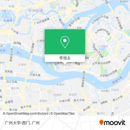 广州大学-西门地图