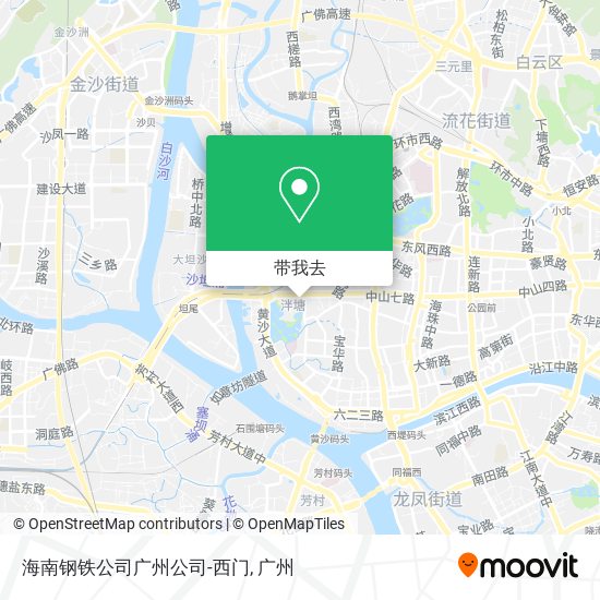 海南钢铁公司广州公司-西门地图
