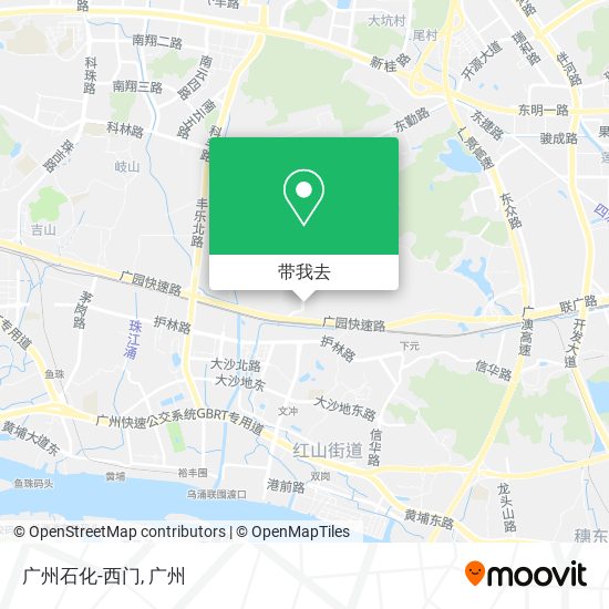 广州石化-西门地图