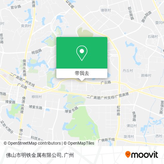 佛山市明铁金属有限公司地图