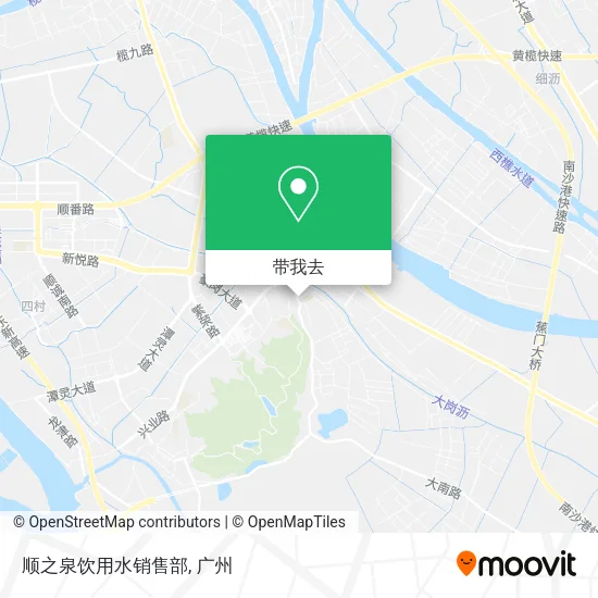 顺之泉饮用水销售部地图
