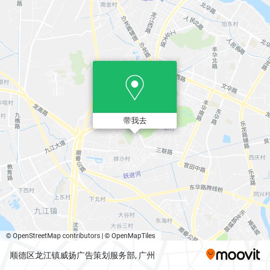 顺德区龙江镇威扬广告策划服务部地图