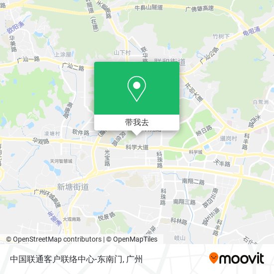 中国联通客户联络中心-东南门地图