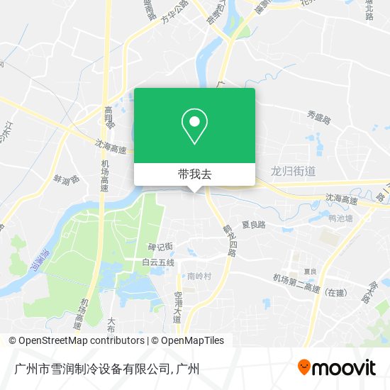 广州市雪润制冷设备有限公司地图