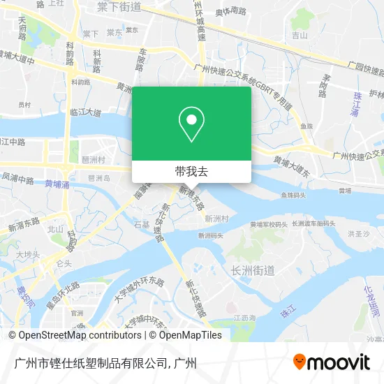 广州市铿仕纸塑制品有限公司地图