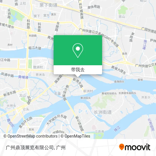 广州鼎顶展览有限公司地图