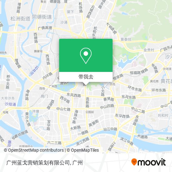 广州蓝戈营销策划有限公司地图