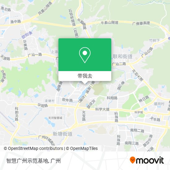 智慧广州示范基地地图