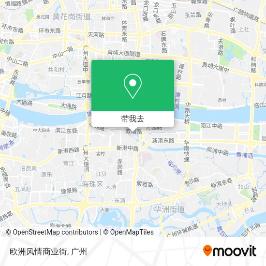 欧洲风情商业街地图