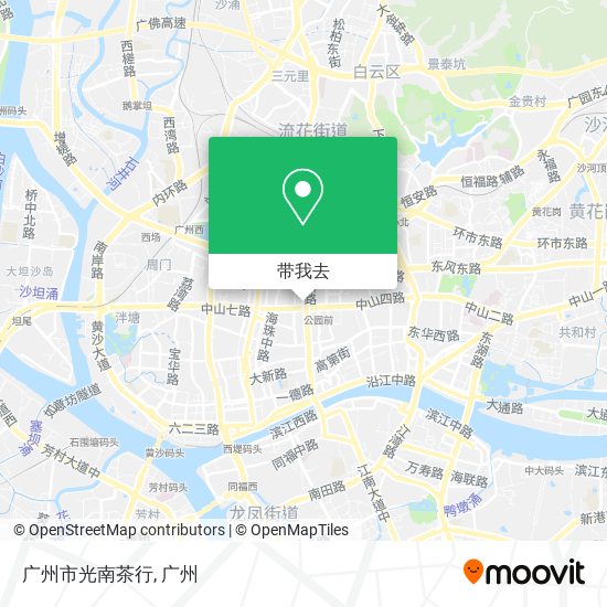 广州市光南茶行地图