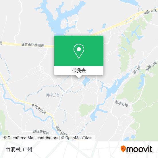 竹洞村地图