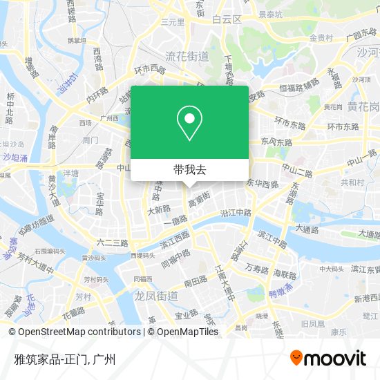 雅筑家品-正门地图