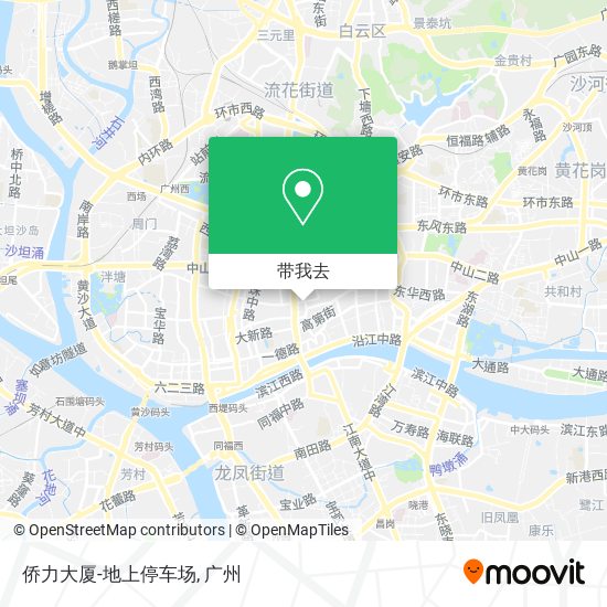 侨力大厦-地上停车场地图