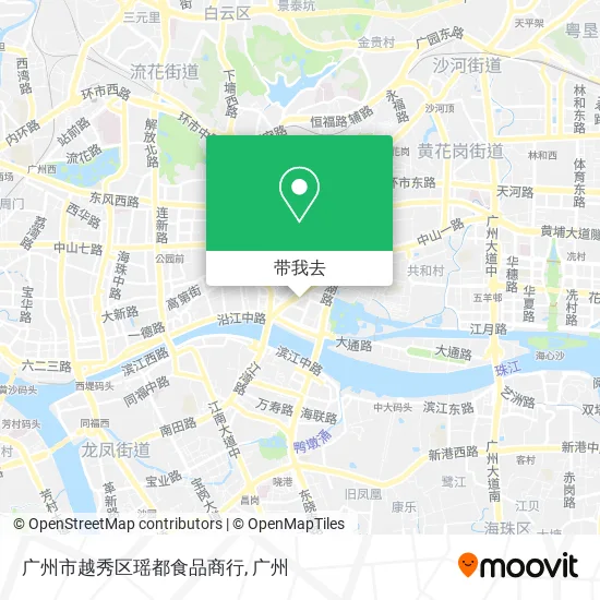 广州市越秀区瑶都食品商行地图