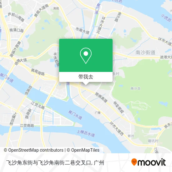 飞沙角东街与飞沙角南街二巷交叉口地图