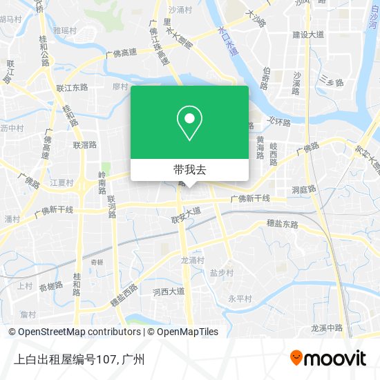 上白出租屋编号107地图