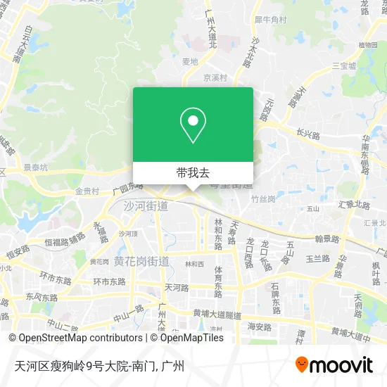 天河区瘦狗岭9号大院-南门地图