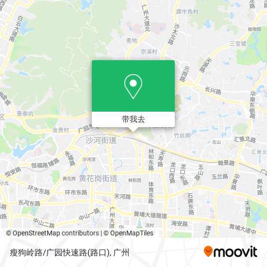 瘦狗岭路/广园快速路(路口)地图