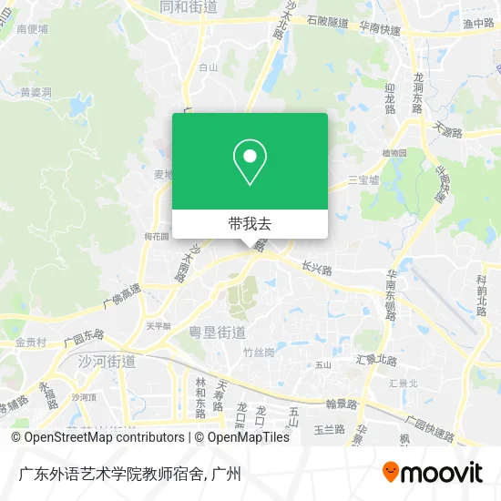 广东外语艺术学院教师宿舍地图